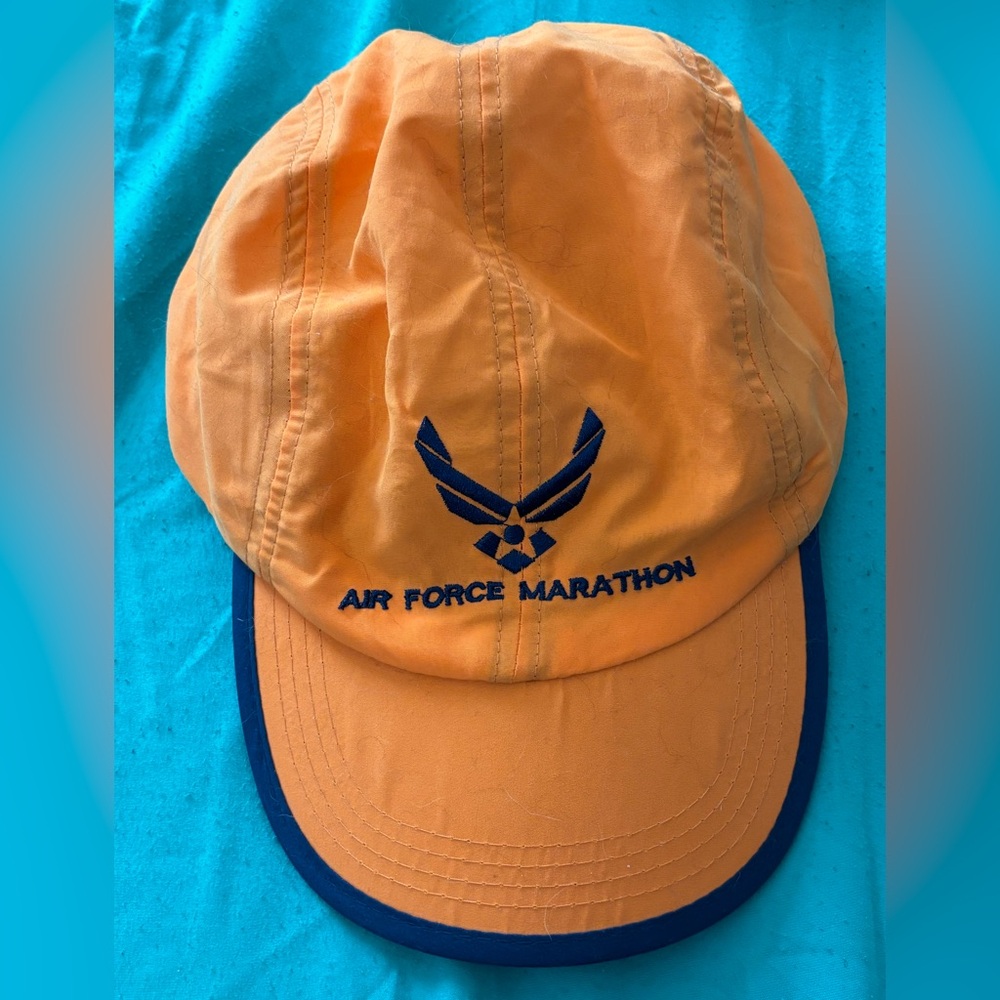 Air Force Marathon Bright Orange & Blue Cap